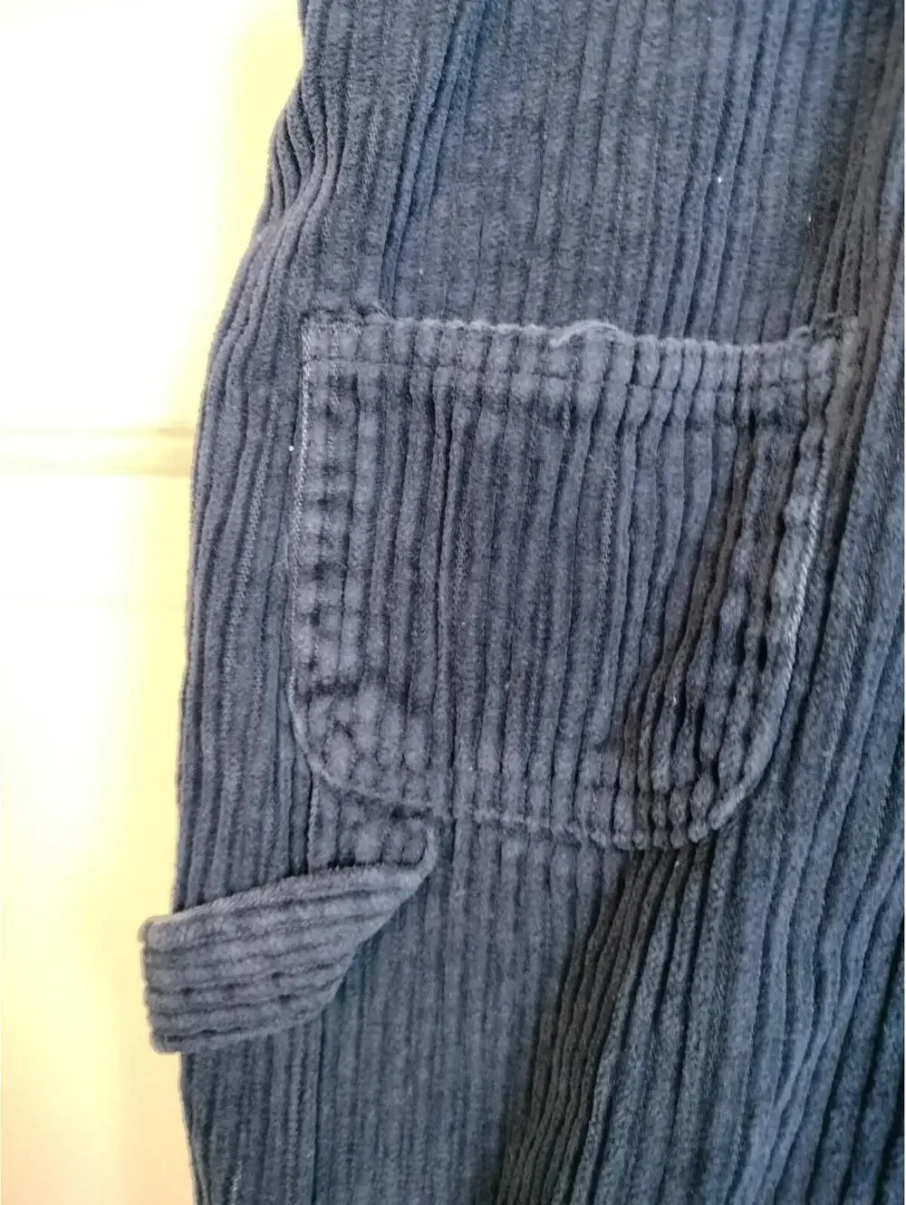 VTG Carter's Rugged Outdoor Wear Corduroy Overalls‎ 2T Navy Blue Train Workwear